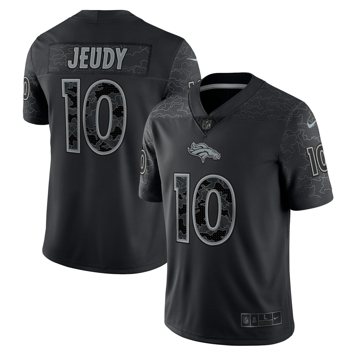 Jerry Jeudy Denver Broncos Nike Rflctv Limited Jersey Black