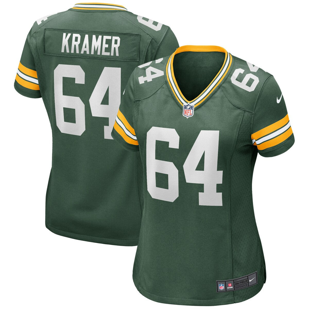 Jerry Kramer Green Bay Packers Nike Womens Game Retired Player Jersey Green