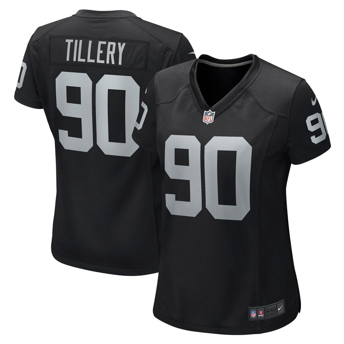 Jerry Tillery Las Vegas Raiders Nike Womens Game Player Jersey Black