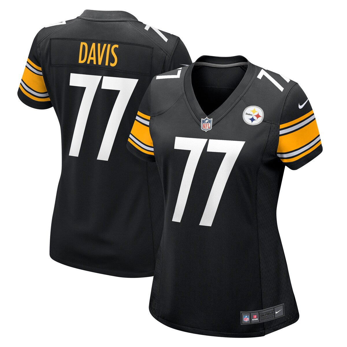 Jesse Davis Pittsburgh Steelers Nike Womens Game Player Jersey Black