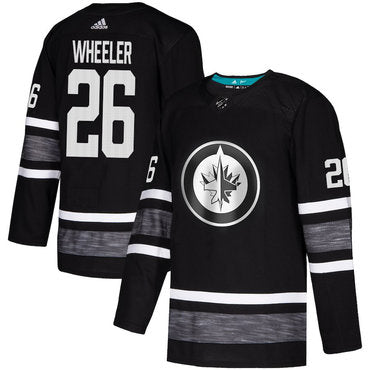 Jets 26 Blake Wheeler Black Authentic 2019 All star Stitched Hockey Jersey