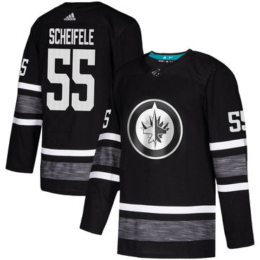 Jets 55 Mark Scheifele Black Authentic 2019 All star Stitched Hockey Jersey