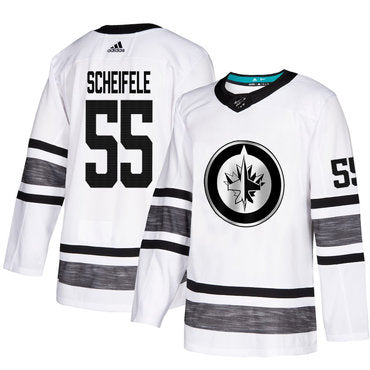 Jets 55 Mark Scheifele White Authentic 2019 All star Stitched Hockey Jersey