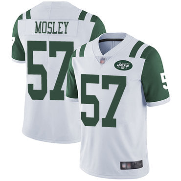 Jets 57 Cj Mosley White Mens Stitched Football Vapor Untouchable Limited Jersey