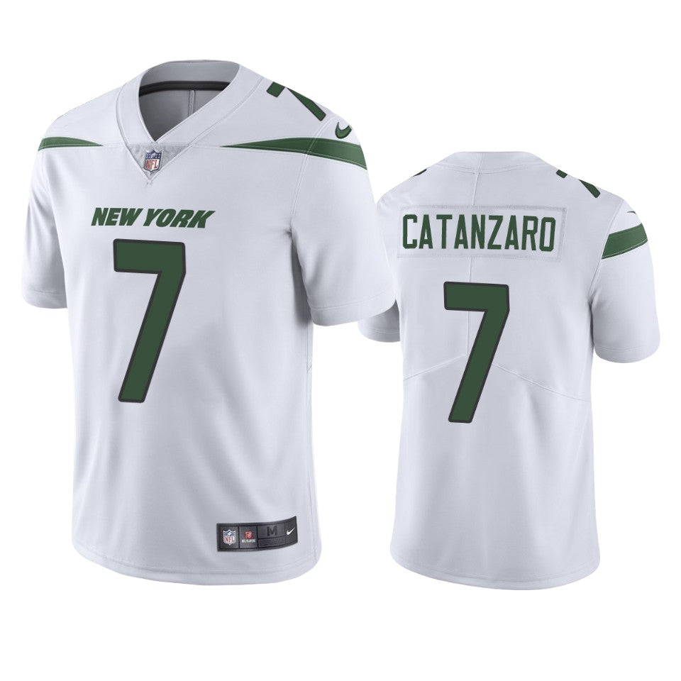 Jets Chandler Catanzaro Vapor Untouchable Limited White Jersey Mens