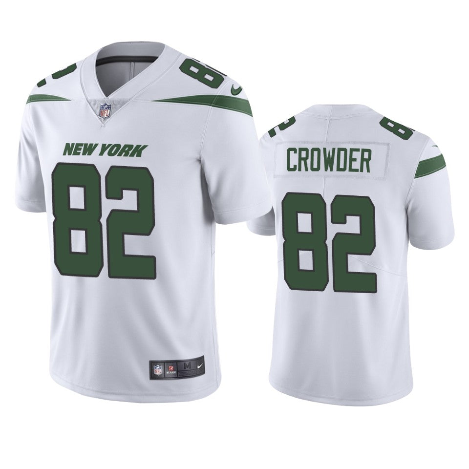 Jets Jamison Crowder Vapor Untouchable Limited White Jersey Mens