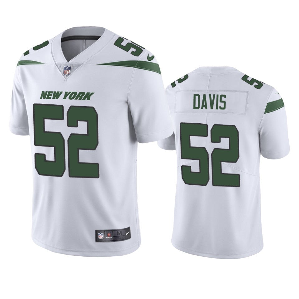 Jets Jarrad Davis Vapor Limited White Jersey