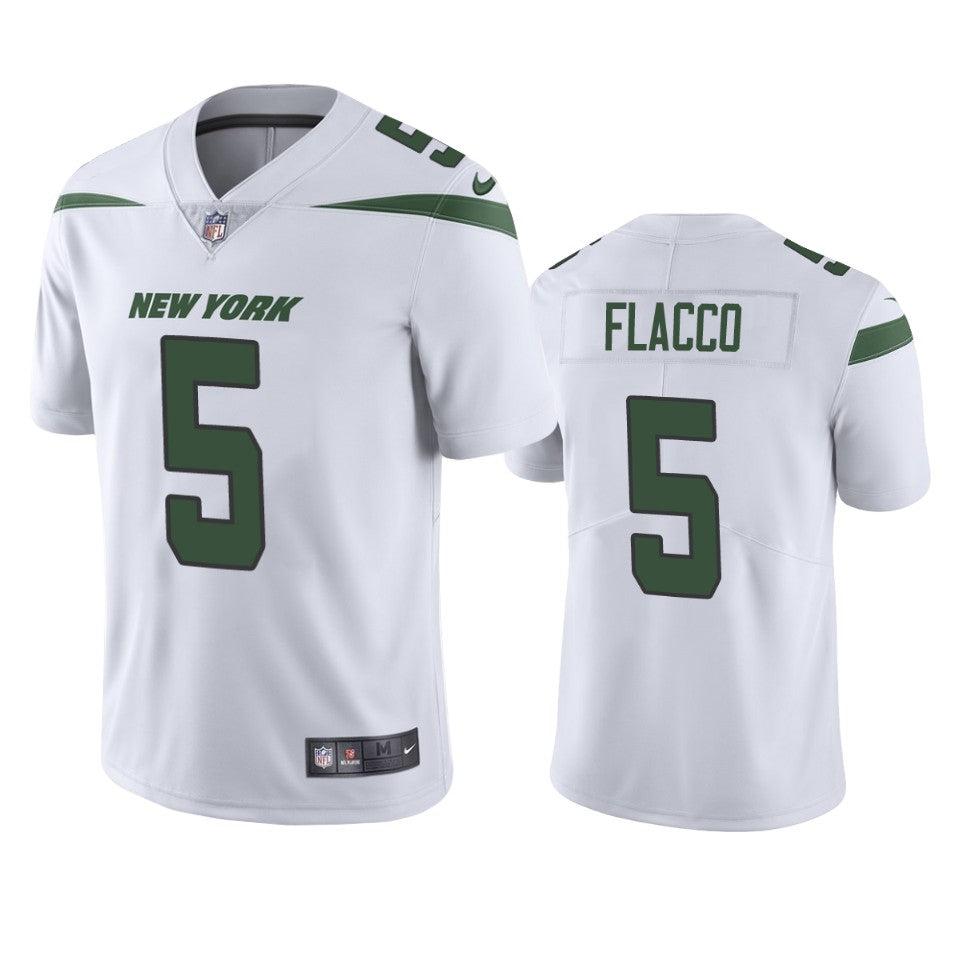 Jets Joe Flacco Vapor Untouchable Limited White Jersey