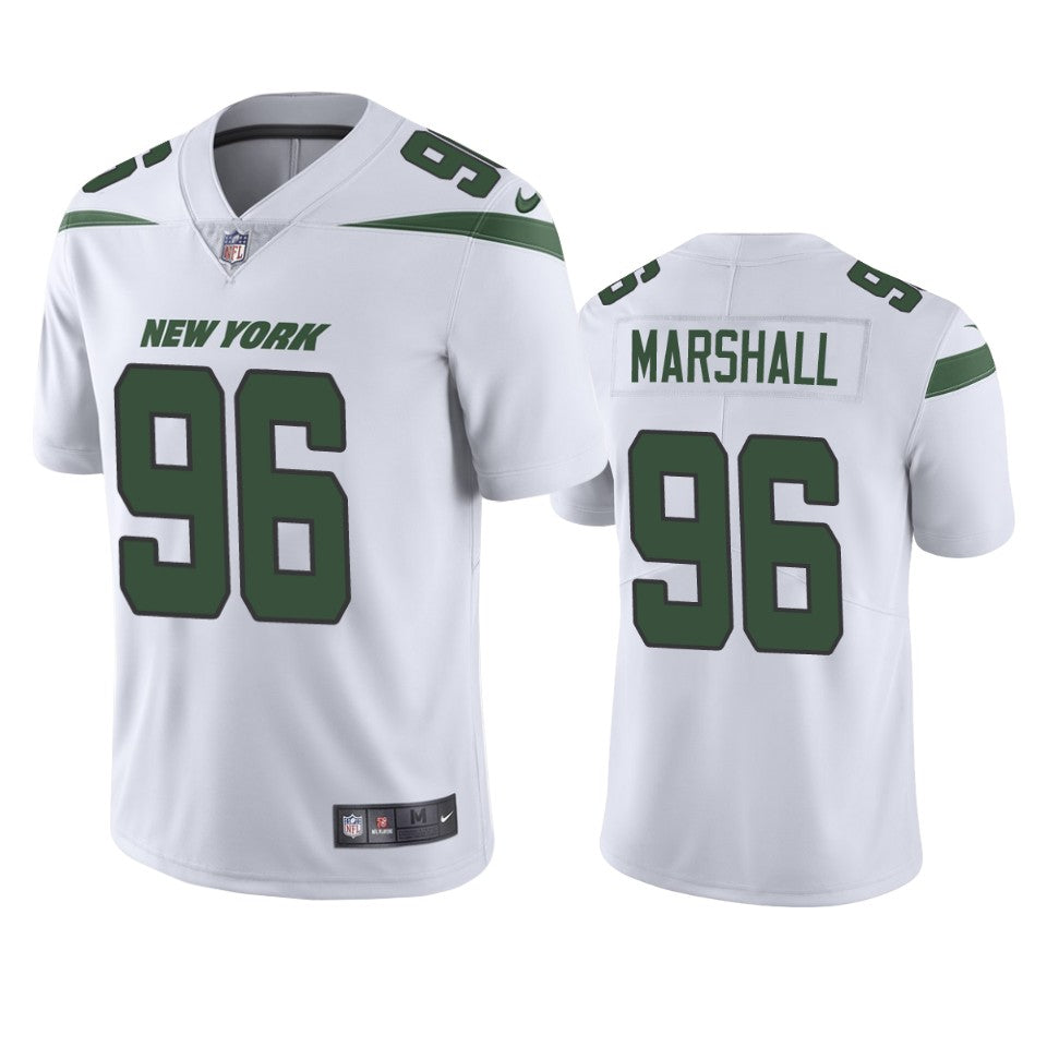 Jets Jonathan Marshall Vapor Limited White Jersey