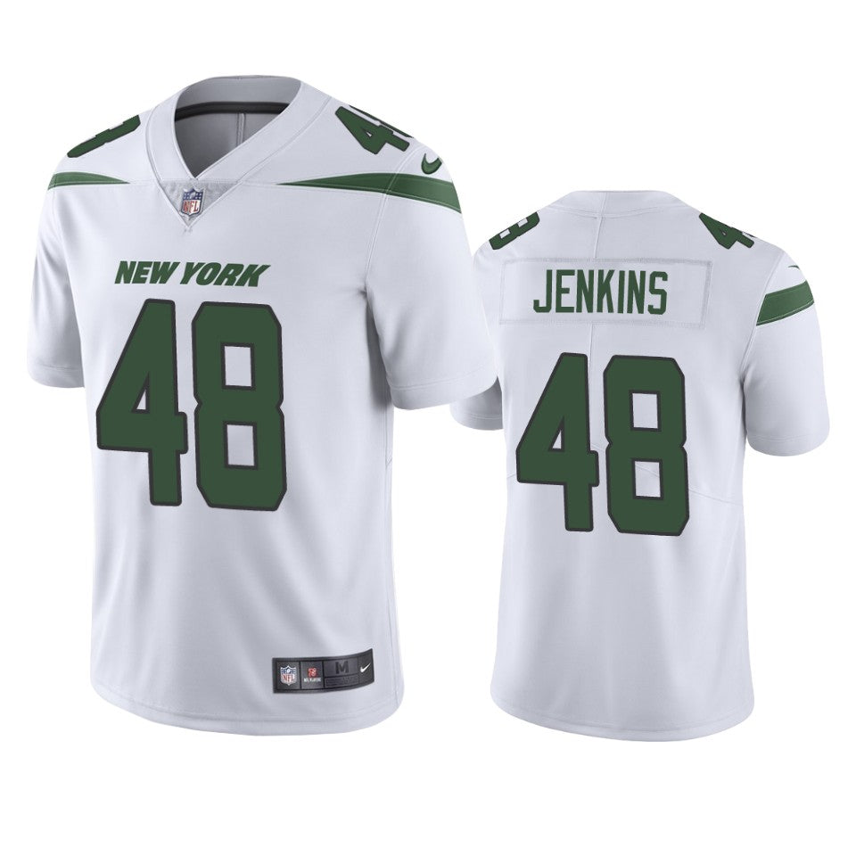 Jets Jordan Jenkins Vapor Untouchable Limited White Jersey Mens