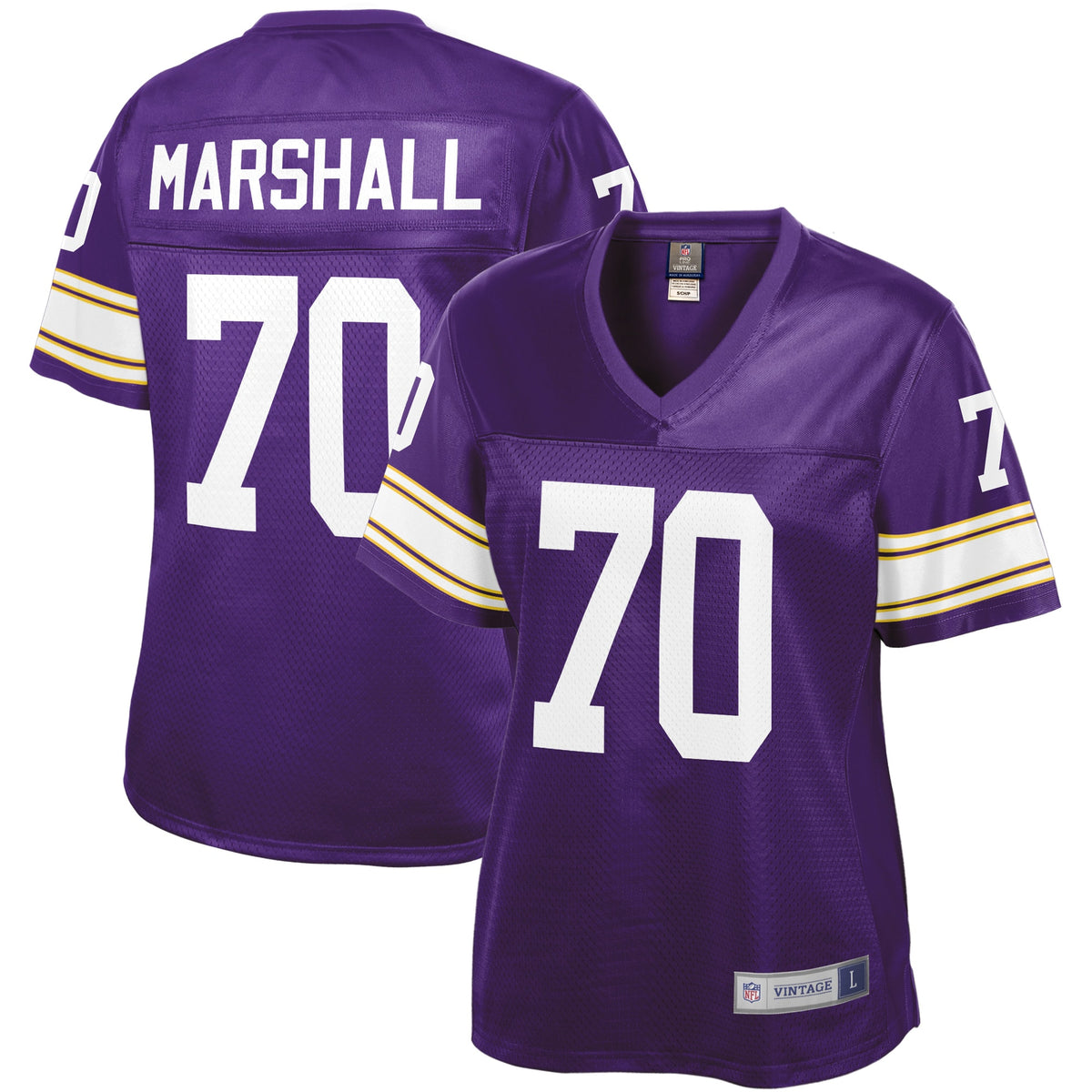 Jim Marshall Minnesota Vikings Nfl Pro Line Womens Retired Player Jersey Purple