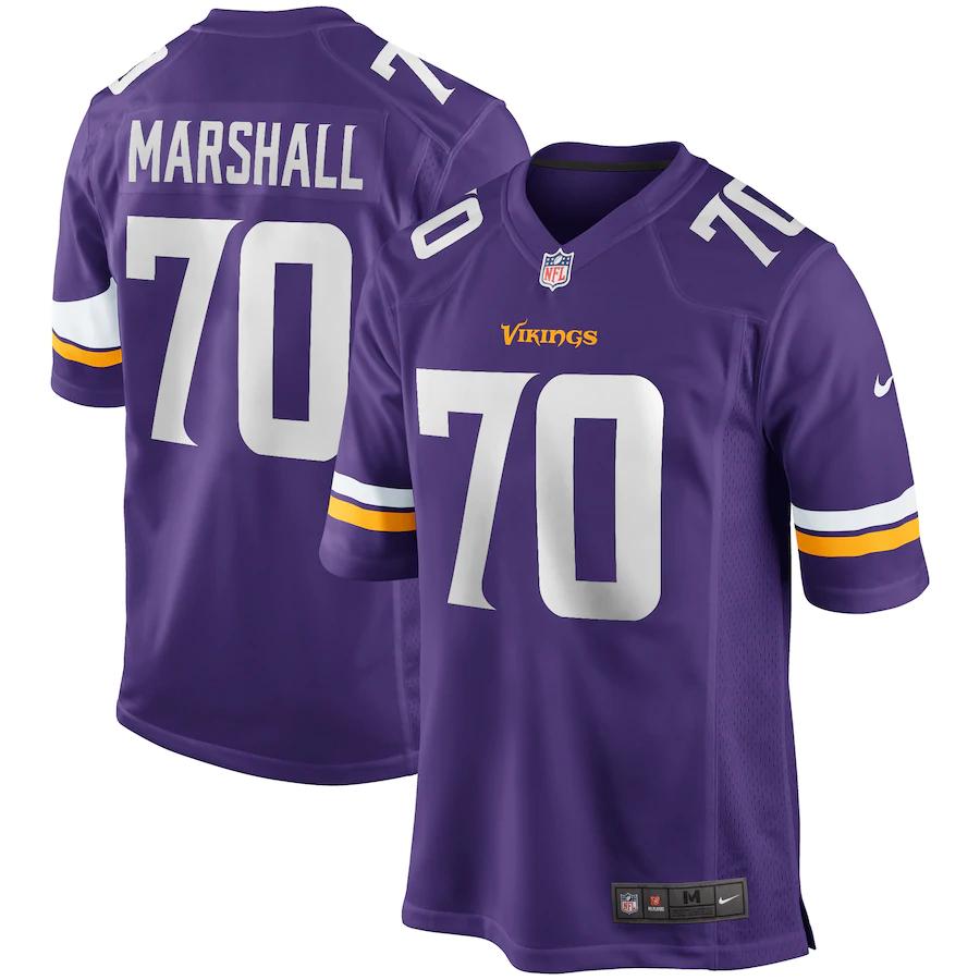 Jim Marshall Minnesota Vikings Nike Game Retired Player Jersey Purple