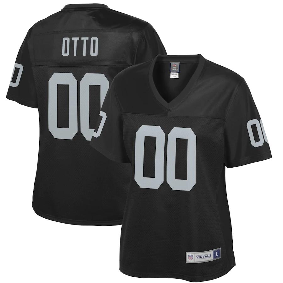Jim Otto Las Vegas Raiders Nfl Pro Line Womens Retired Player Replica Jersey Black
