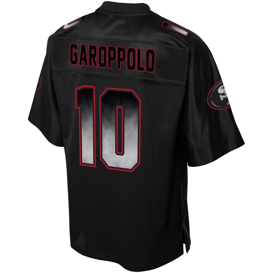 Jimmy Garoppolo San Francisco 49ers Nfl Pro Line Smoke Fashion Jersey Black