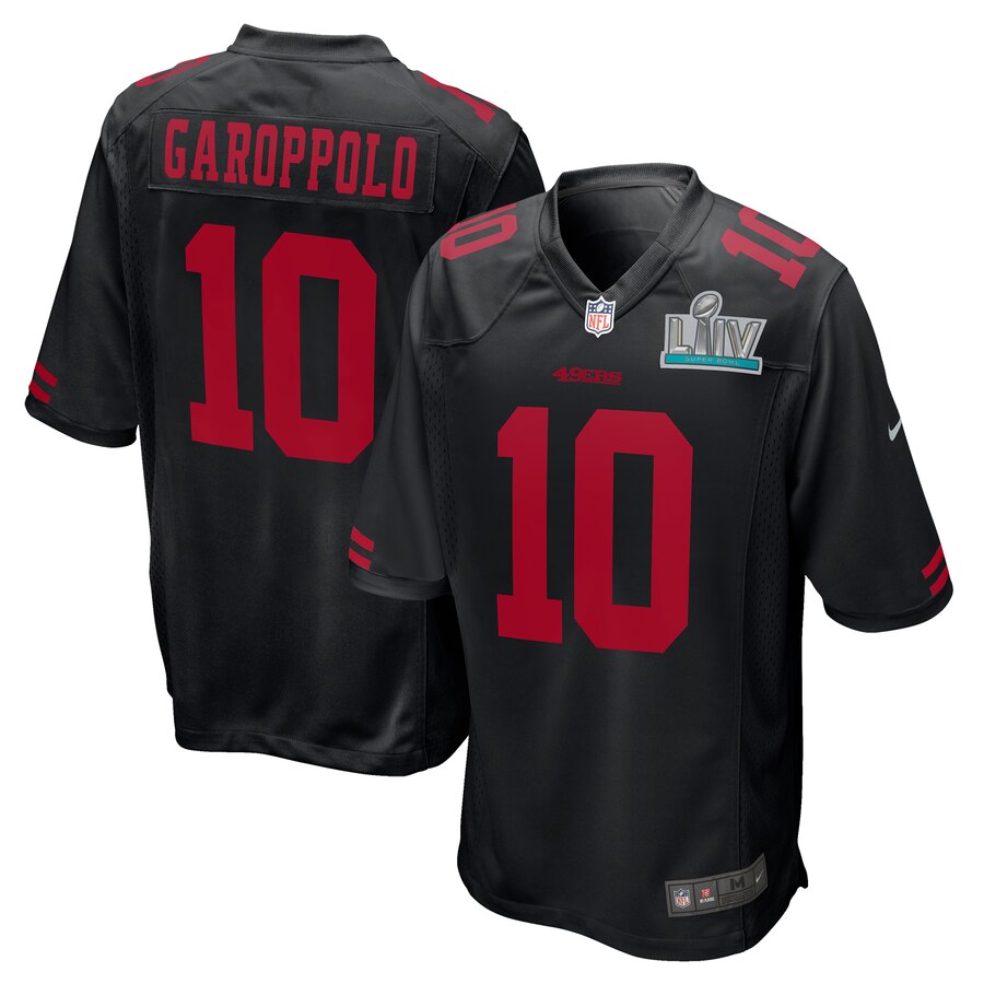 Jimmy Garoppolo San Francisco 49ers Nike Super Bowl Liv Game Event Jersey Black