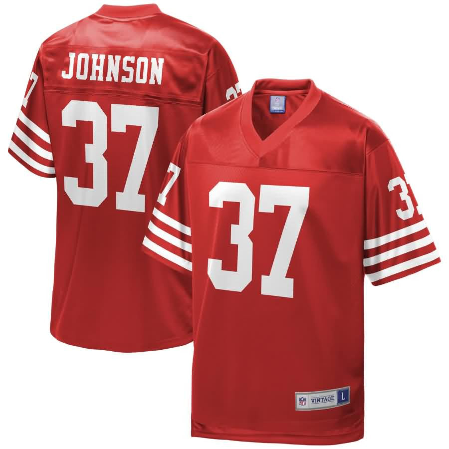 Jimmy Johnson San Francisco 49ers Nfl Pro Line Retired Player Jersey Red