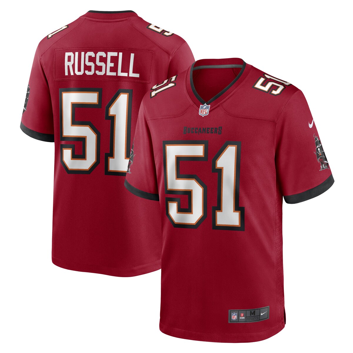 Jj Russell Tampa Bay Buccaneers Nike Game Player Jersey Red