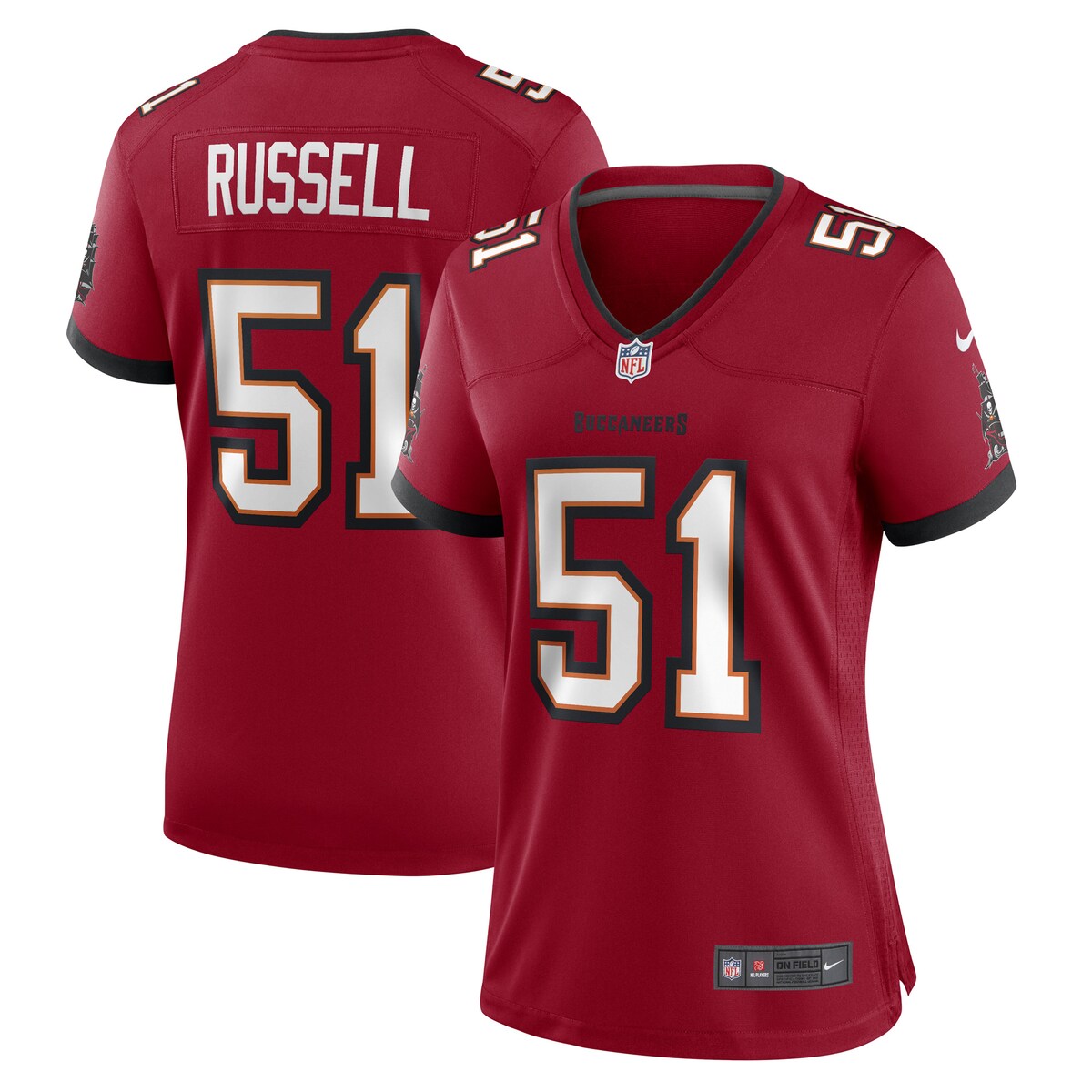 Jj Russell Tampa Bay Buccaneers Nike Womens Game Player Jersey Red