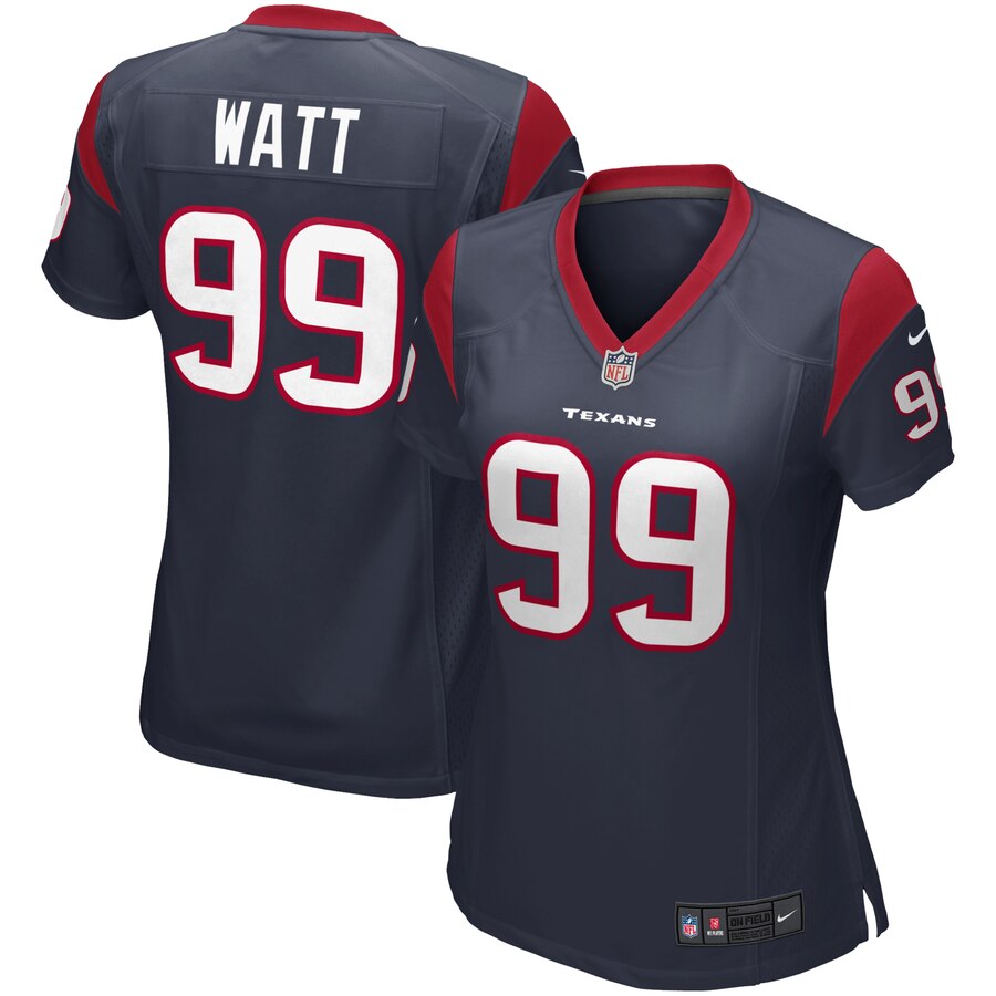 Jj Watt Houston Texans Nike Girls Youth Game Jersey Navy Blue