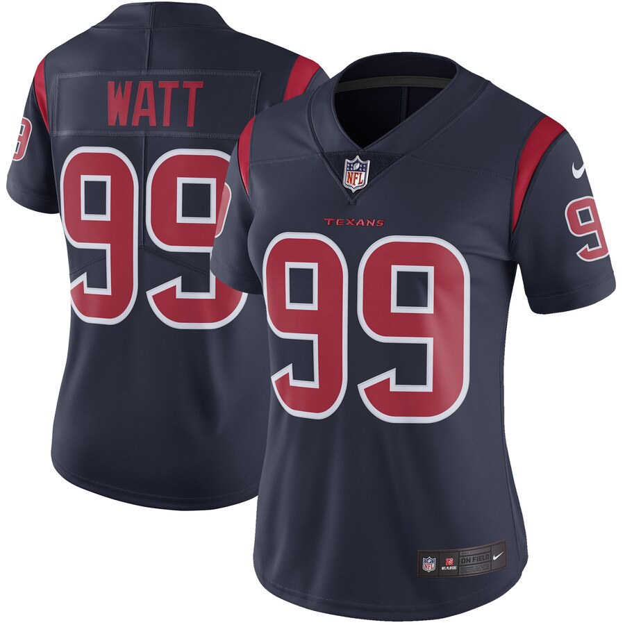 Jj Watt Houston Texans Nike Womens Color Rush Limited Jersey Navy
