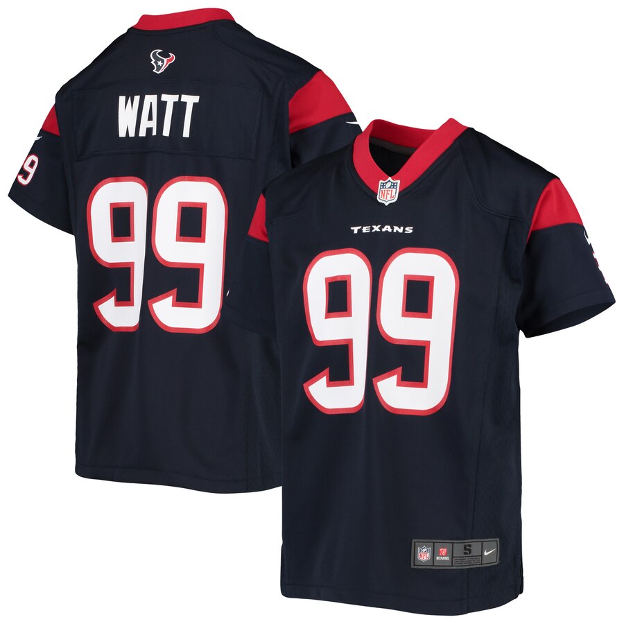 Jj Watt Houston Texans Nike Youth Player Game Jersey Navy
