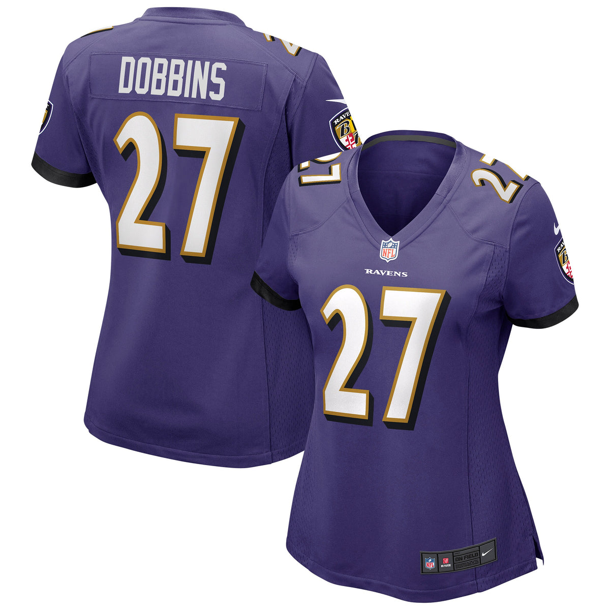 Jk Dobbins Baltimore Ravens Nike Womens Game Jersey Purple