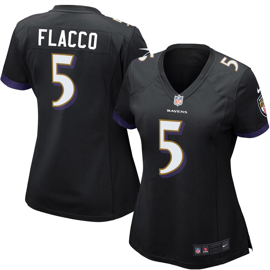 Joe Flacco Baltimore Ravens Nike Womens Game Jersey Black