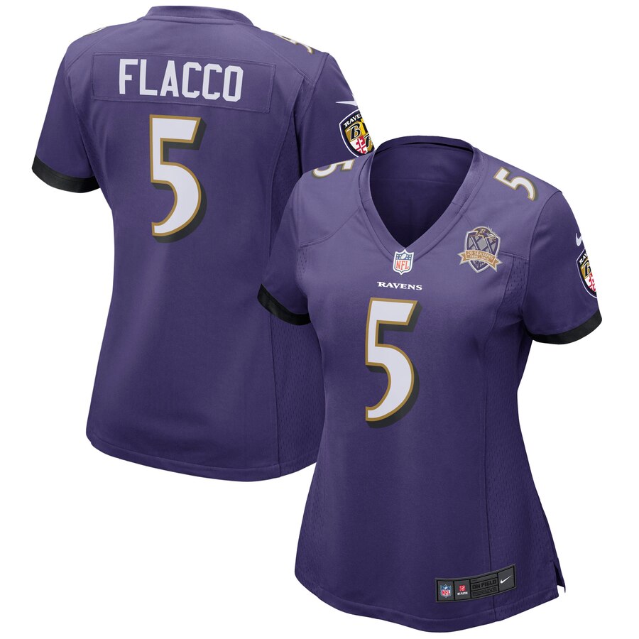 Joe Flacco Baltimore Ravens Nike Womens Limited Jersey Purple