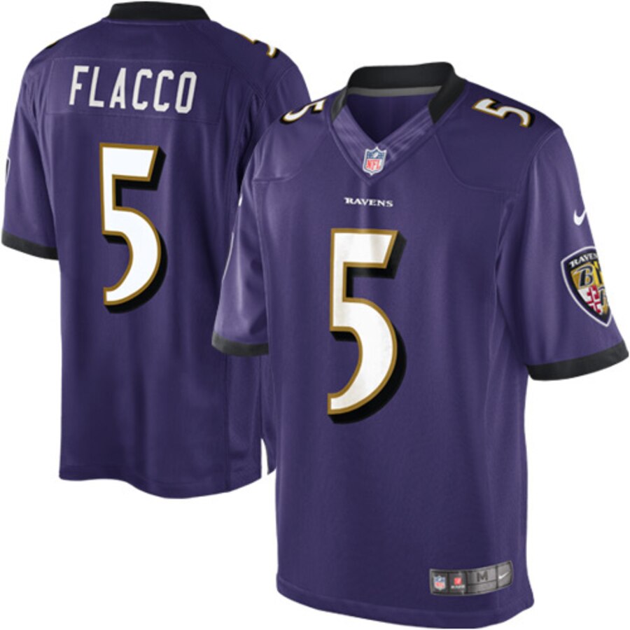Joe Flacco Baltimore Ravens Nike Youth Limited Jersey Purple