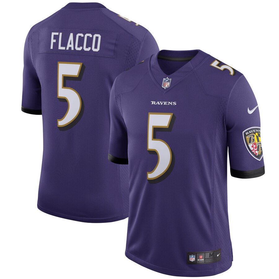 Joe Flacco Baltimore Ravens Nike Youth Speed Machine Limited Player Jersey Purple