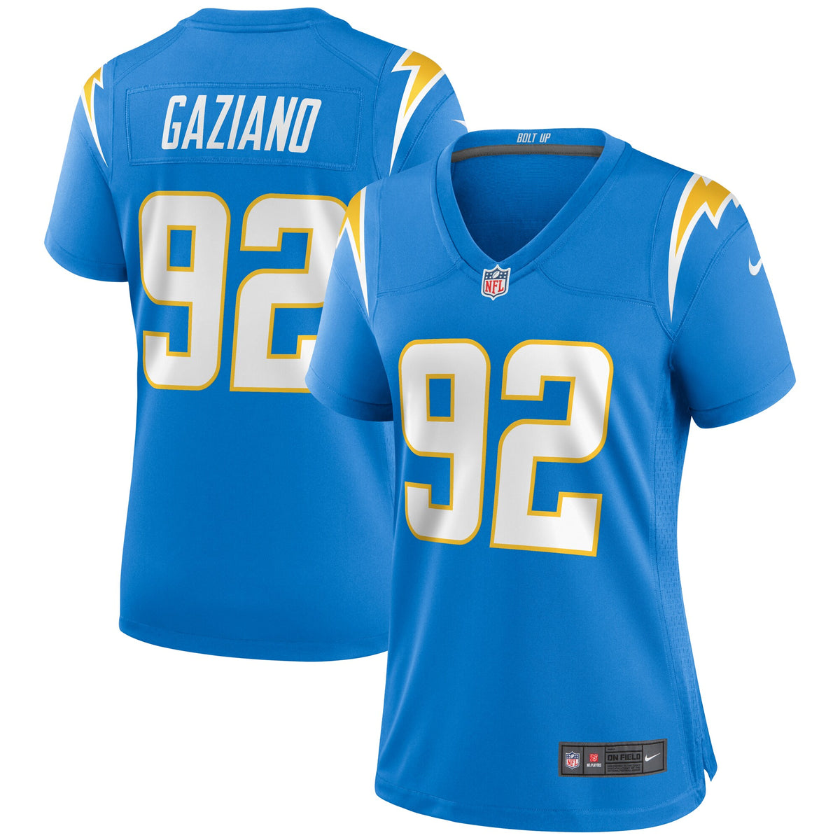 Joe Gaziano Los Angeles Chargers Nike Womens Game Jersey Powder Blue