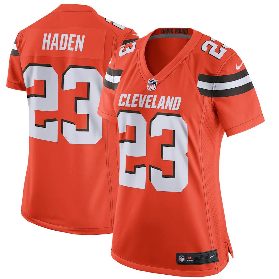 Joe Haden Cleveland Browns Nike Womens Game Jersey Orange