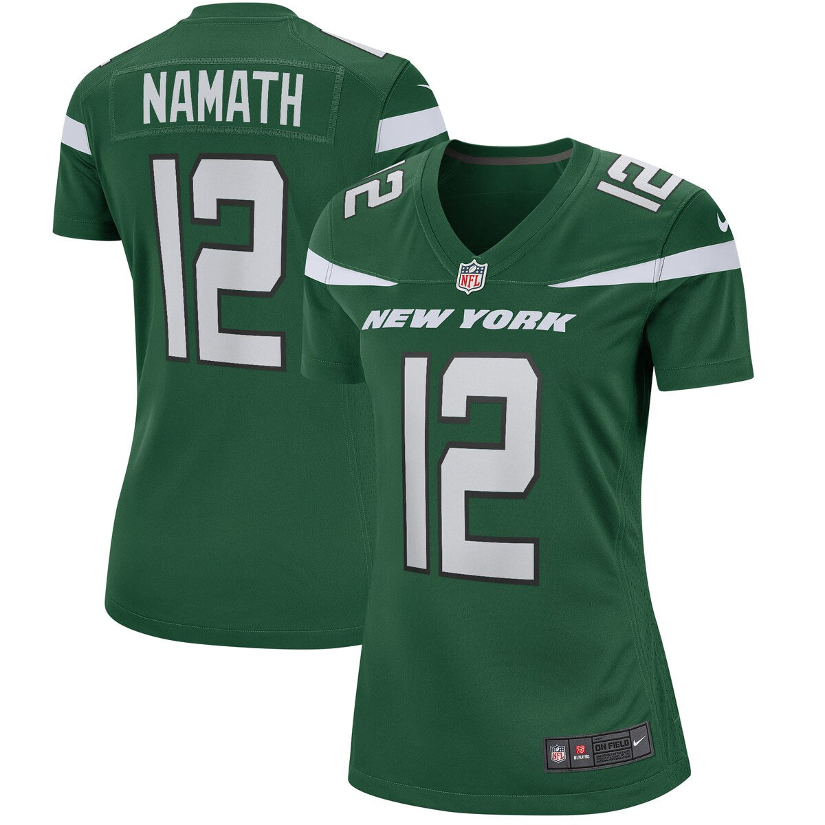 Joe Namath New York Jets Nike Womens Game Retired Player Jersey Gotham Green