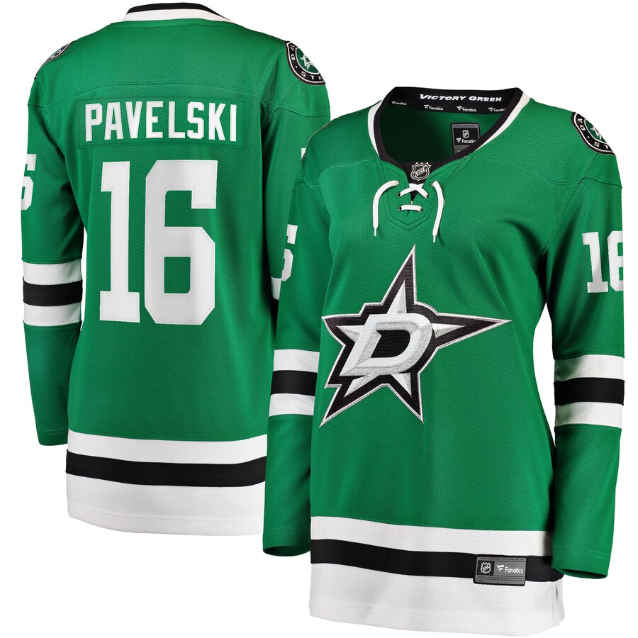 Joe Pavelski Dallas Stars Fanatics Branded Womens Breakaway Home Player Jersey Kelly Green