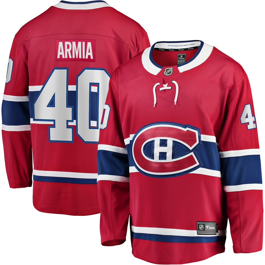 Joel Armia Montreal Canadiens Fanatics Branded Home Breakaway Player Jersey Red