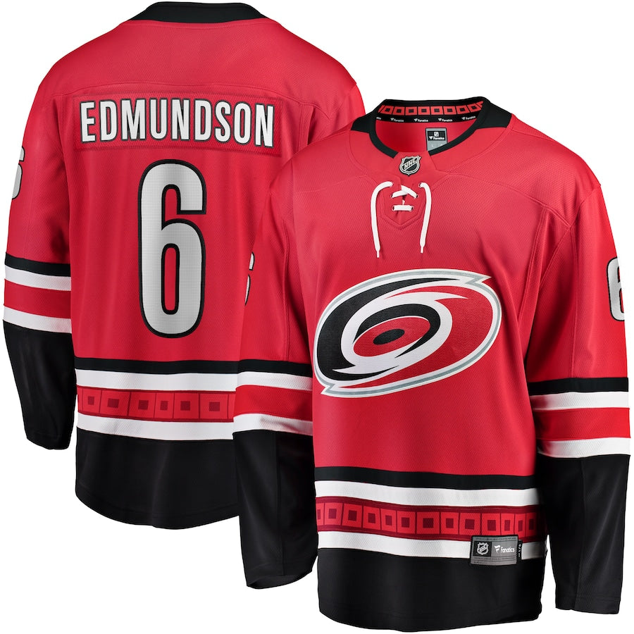 Joel Edmundson Carolina Hurricanes Fanatics Branded Home Breakaway Player Jersey Red