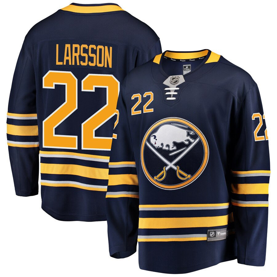 Johan Larsson Buffalo Sabres Fanatics Branded Breakaway Player Jersey Navy