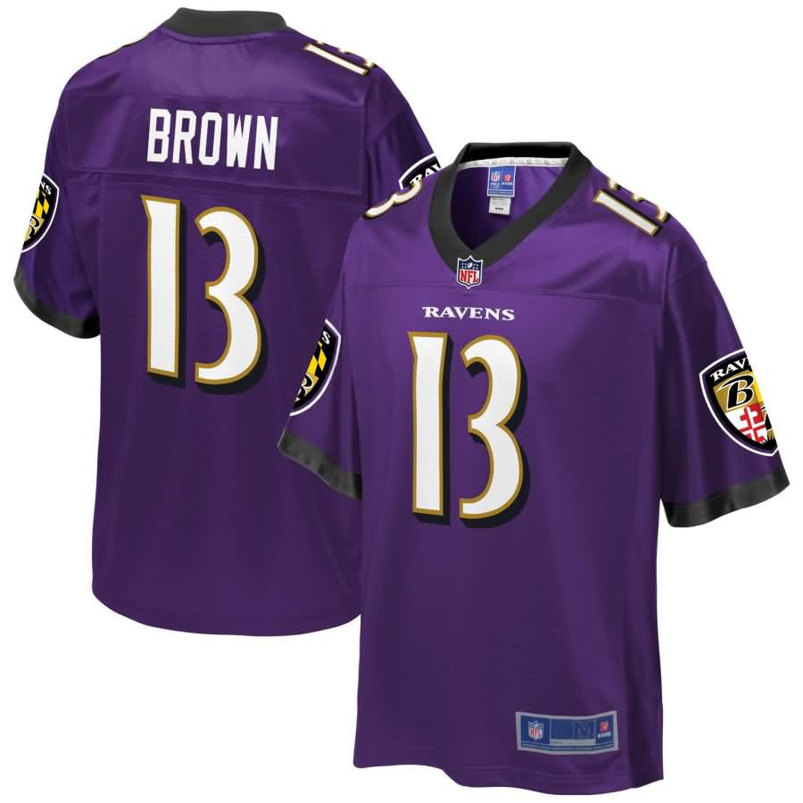 John Brown Baltimore Ravens Nfl Pro Line Player Jersey Purple