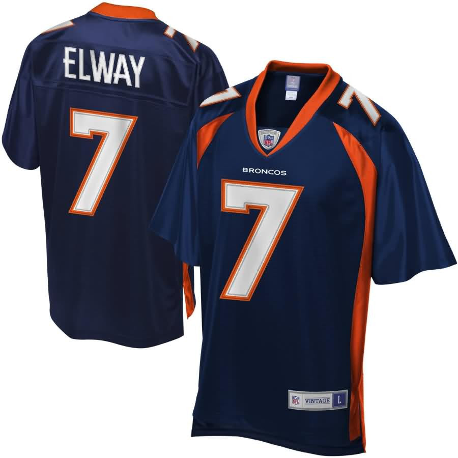 John Elway Denver Broncos Nfl Pro Line Retired Player Jersey Navy Blue