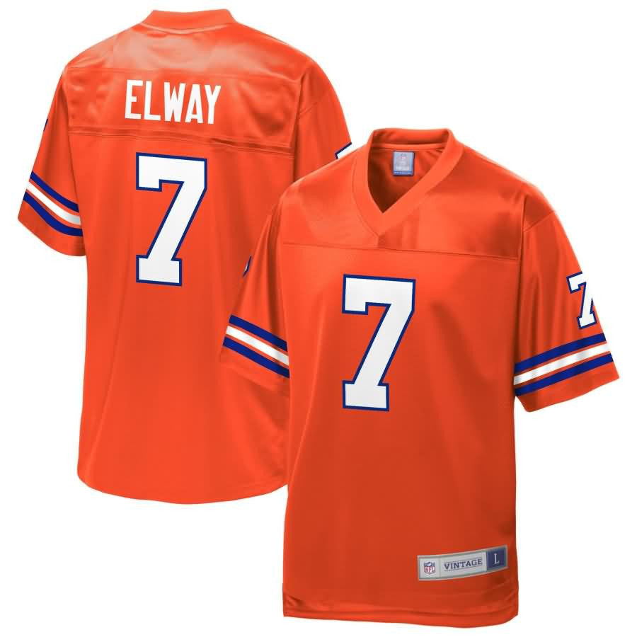 John Elway Denver Broncos Nfl Pro Line Retired Player Jersey Orange
