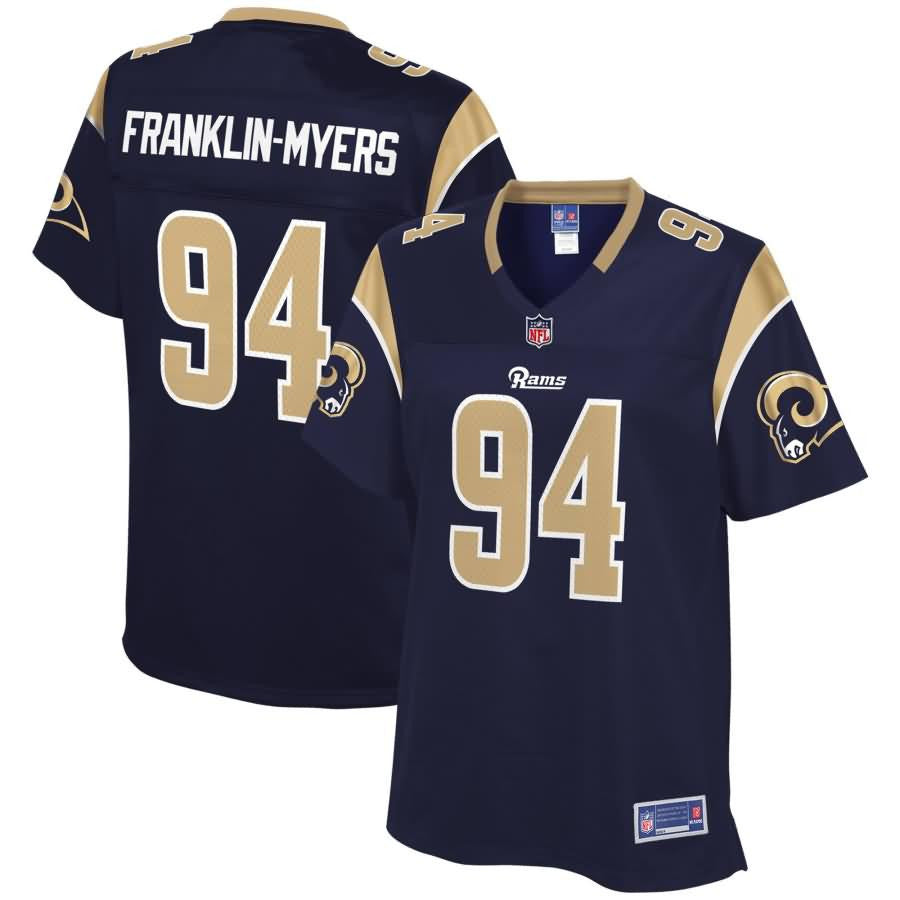 John Franklin myers Los Angeles Rams Nfl Pro Line Womens Player Jersey Navy