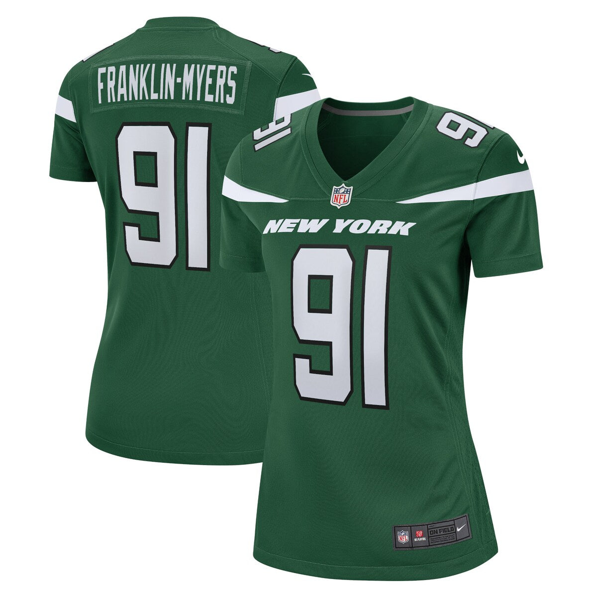 John Franklin myers New York Jets Nike Womens Game Jersey Gotham Green