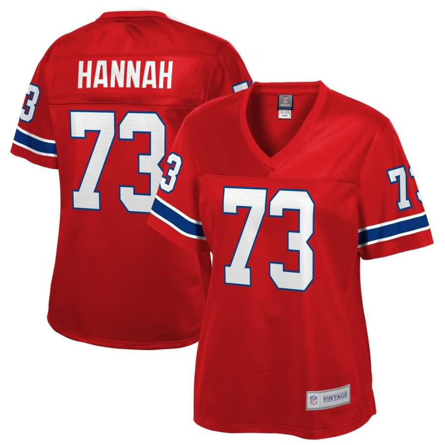 John Hannah New England Patriots Nfl Pro Line Womens Retired Player Jersey Red