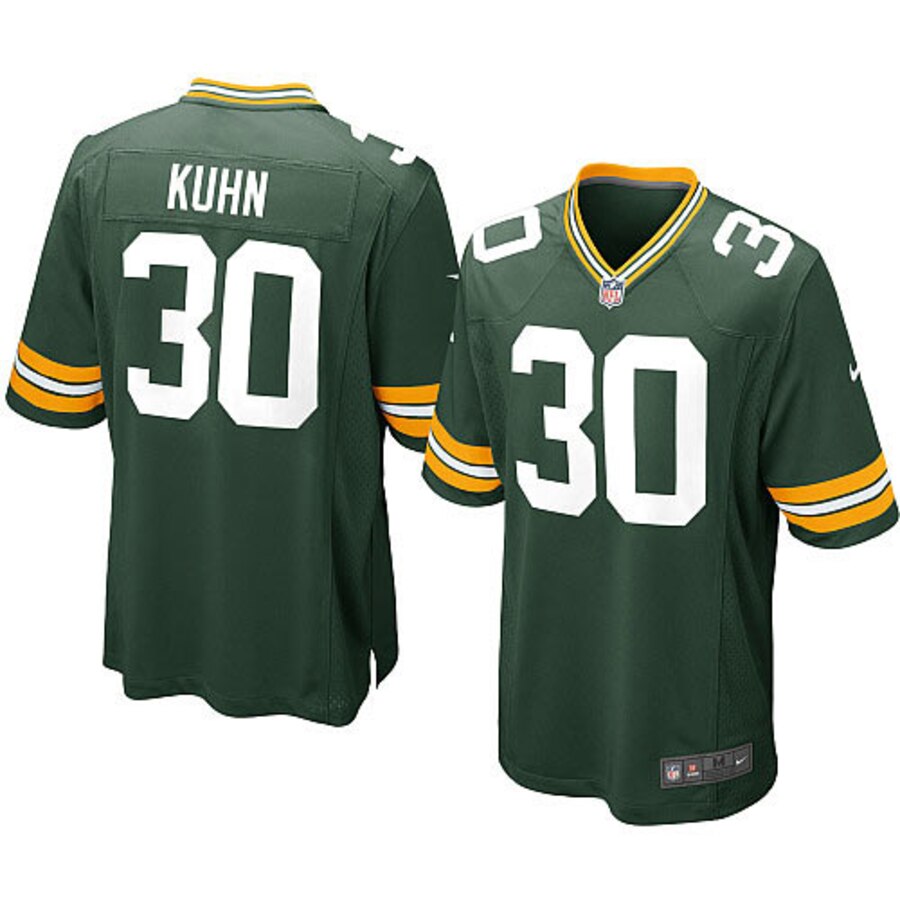 John Kuhn Green Bay Packers Nike Youth Team Color Game Jersey Green