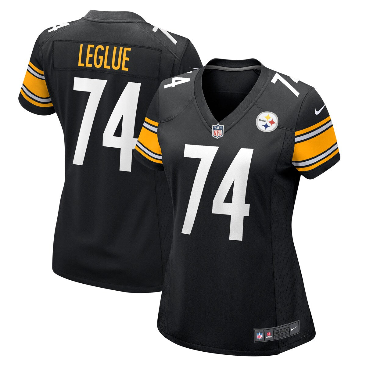 John Leglue Pittsburgh Steelers Nike Womens Game Player Jersey Black
