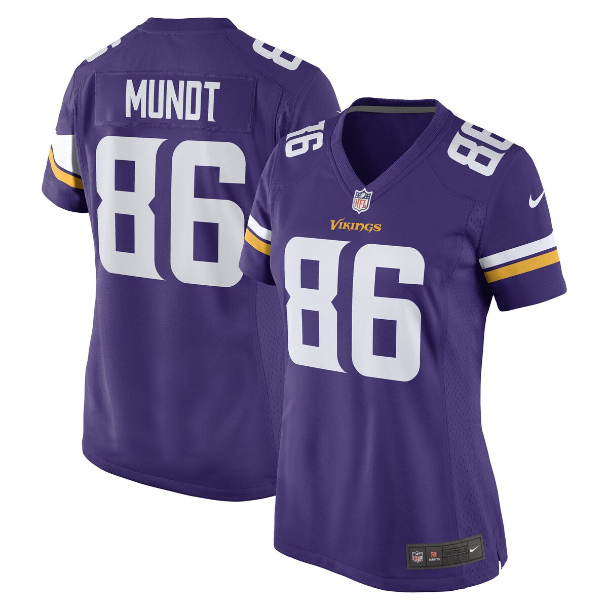 Johnny Mundt Minnesota Vikings Nike Womens Game Player Jersey Purple