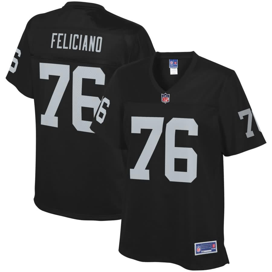 Jon Feliciano Oakland Raiders Nfl Pro Line Womens Player Jersey Black