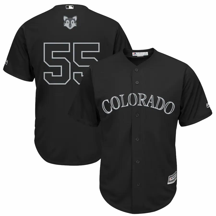Jon Gray Colorado Rockies Majestic 2020 Players Weekend Replica Player Jersey Black