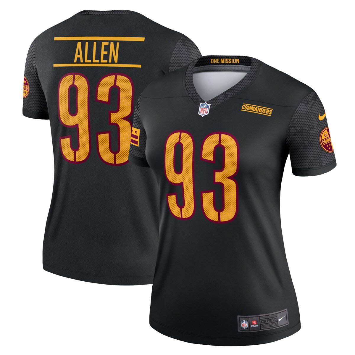 Jonathan Allen Washington Commanders Nike Womens Alternate Legend Jersey Black