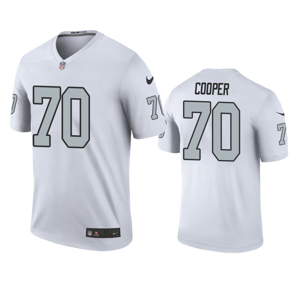 Jonathan Cooper Raiders White Color Rush Legend Jersey